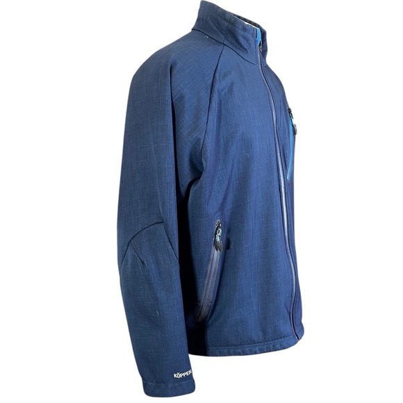 Koppen Mens Dark Blue Full Zip Softshell Jacket Size XL - Picture 2 of 6